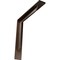 Ekena Millwork Stockport Steel Bracket, Hammered Dark Bronze 2"W x 12"D x 12"H BKTM02X12X12STHDB - alternate 1